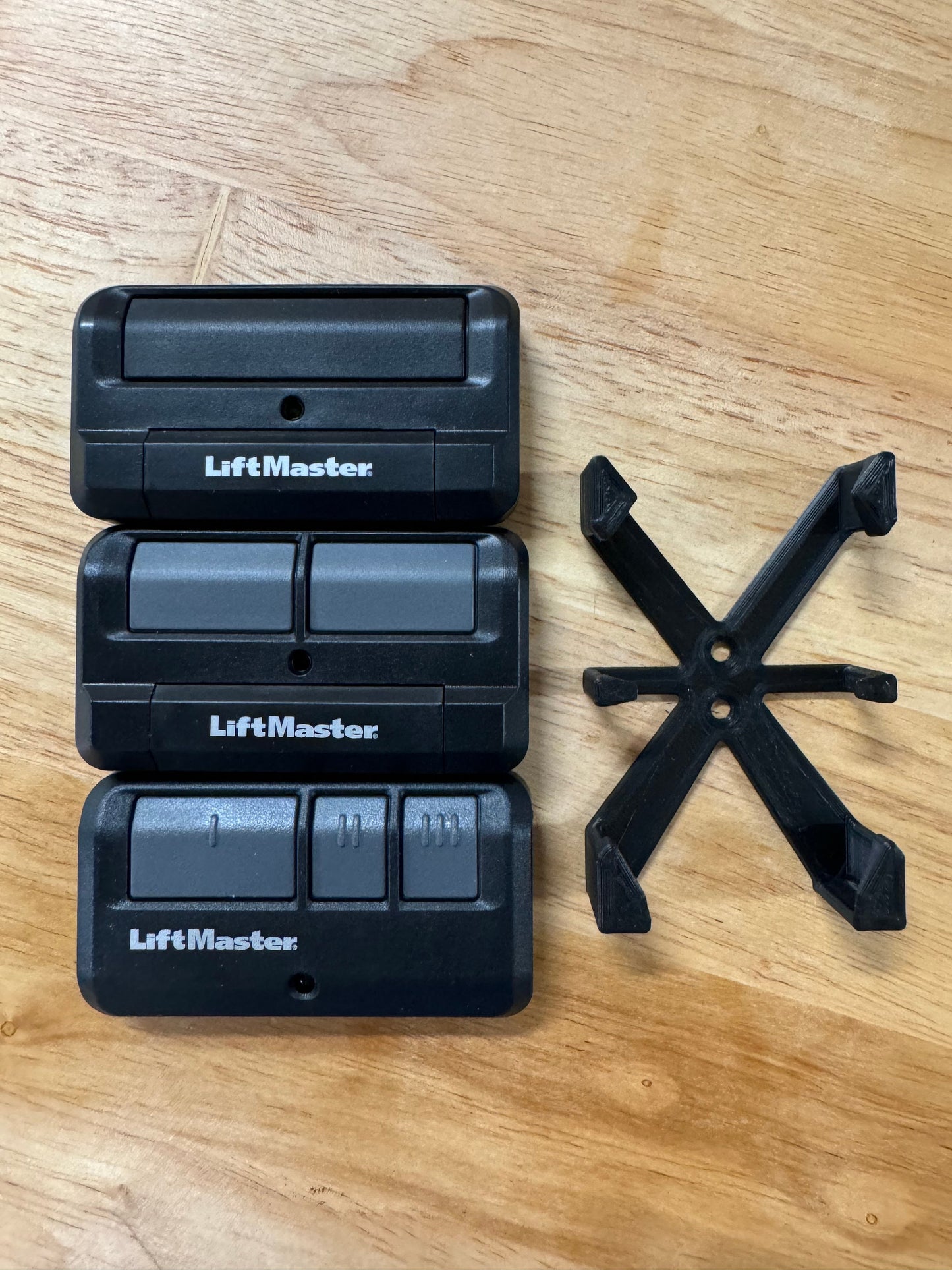 Garage Door Remote Wall Mount Bracket (Liftmaster / Chamberlain / Others) | Screw, Adhesive, or Magnetic Mounting