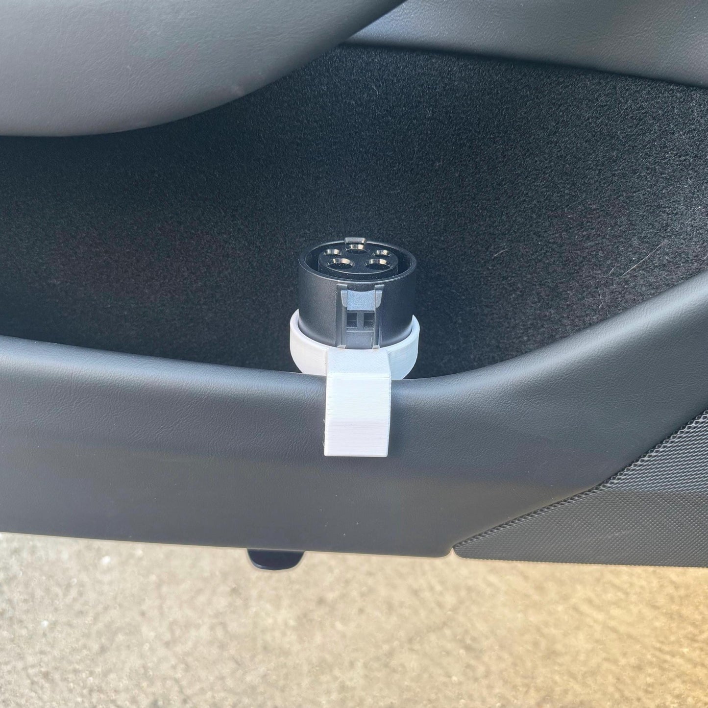Tesla Public Charger J1772 Adapter Driver Door Holder for Tesla Model 3/Y (2020-2025)